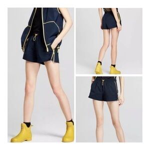 Hunter for target side zip athletic shorts - navy/Yellow
